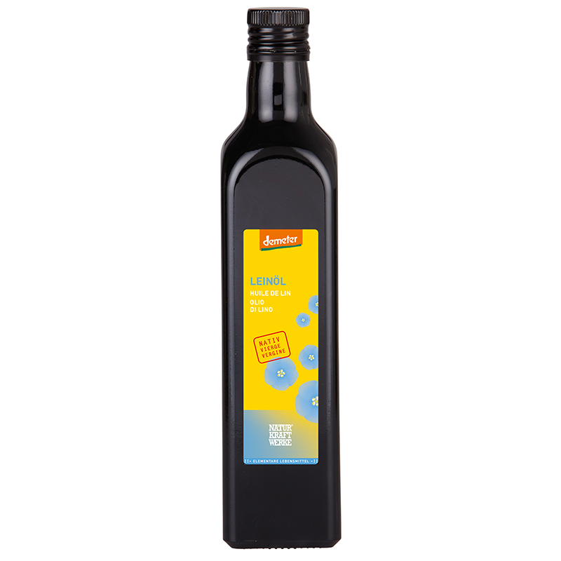 NATURKRAFTWERKE Leinöl<br>500 ml, Öl, nativ Demeter