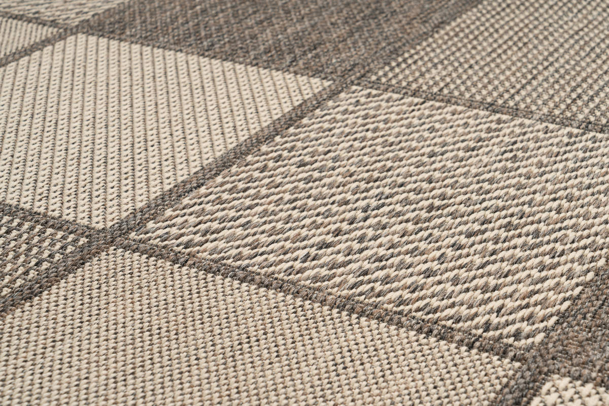 Outdoor-Kurzflorteppich SPLASH 400 - braun-creme - 80x150 cm