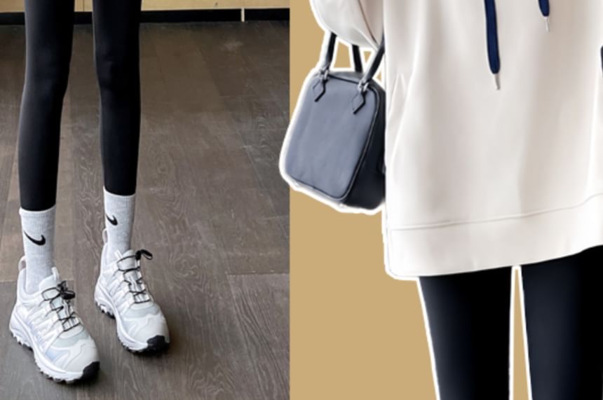 NEUF - Zwangerschaps Raglan Hoodie / Hoge Taille Effen Leggings / Set