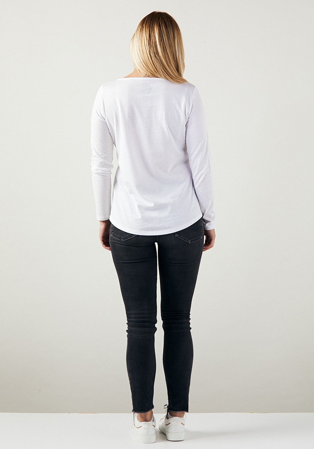 WE ARE ZRCL Damen-Longsleeve Basic White