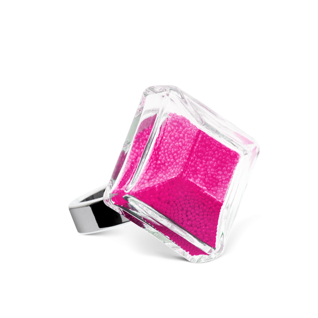 Bague en verre soufflé - Gaia Medium Billes