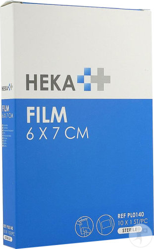 Heka Film Feuillet Plaie 6x7cm 10 Pièces