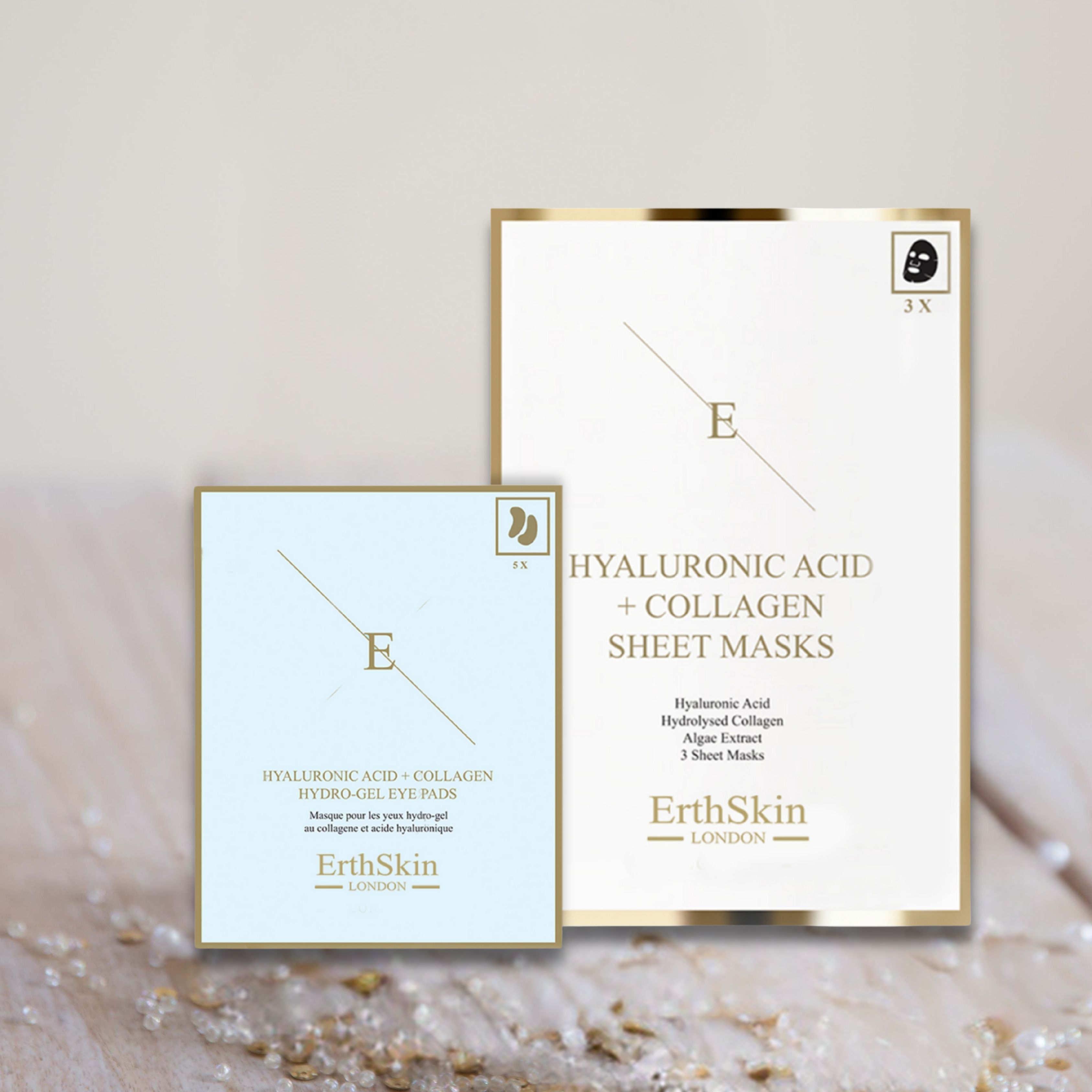 Erth skin london Kollagenmaske + Hydrogel-Augenpads Set