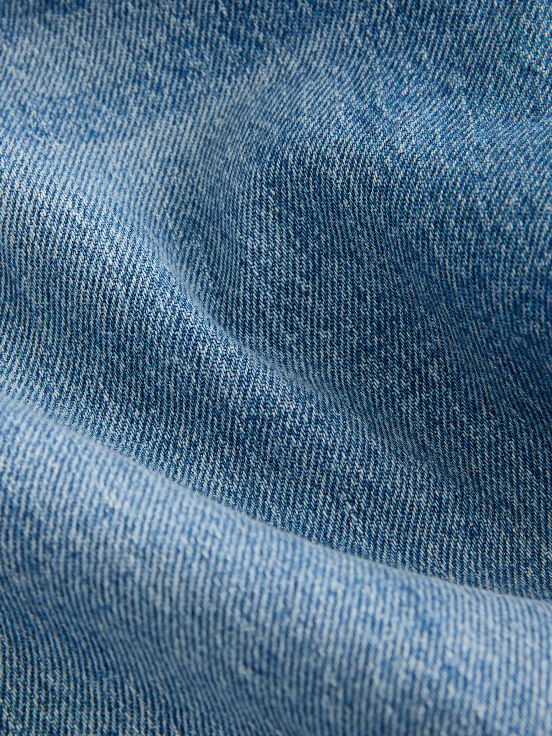 Middenblauw denim - Mom Comfort Jeans met Stretch Column