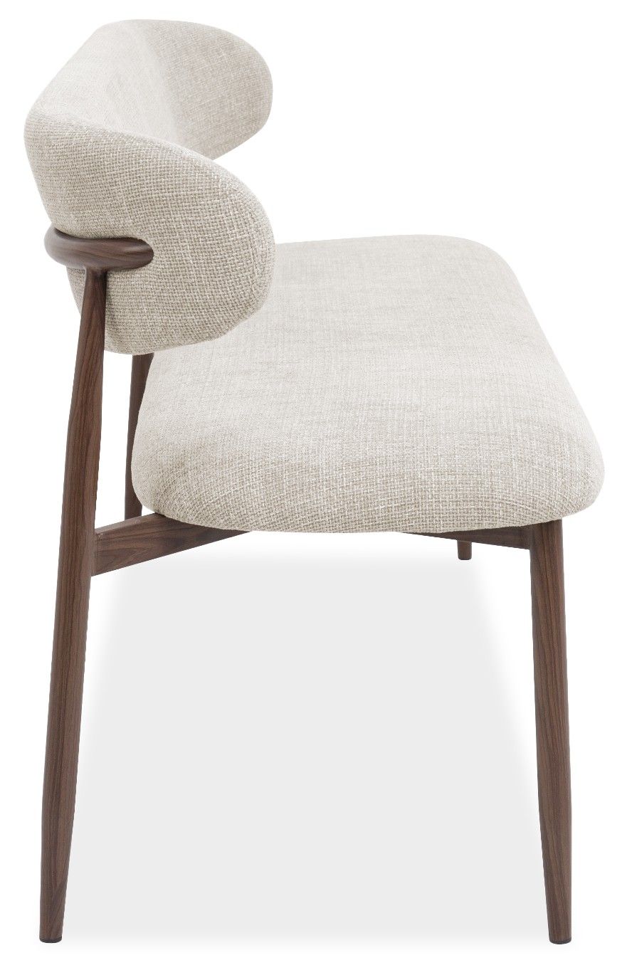 Eetbank Beige Walnut Kumo