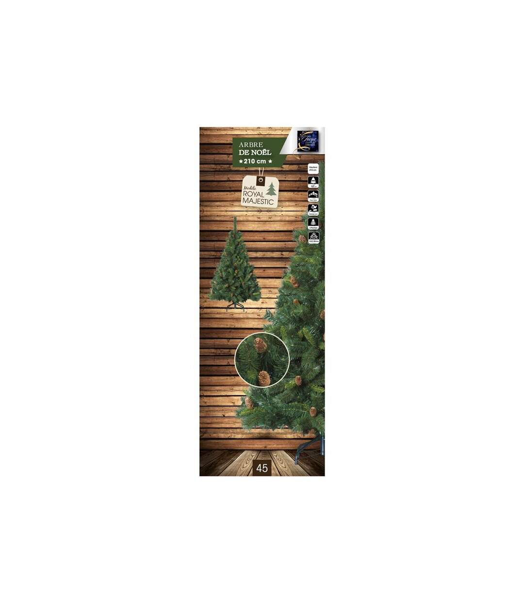 Sapin de Noël Royal Majestic 210cm Vert