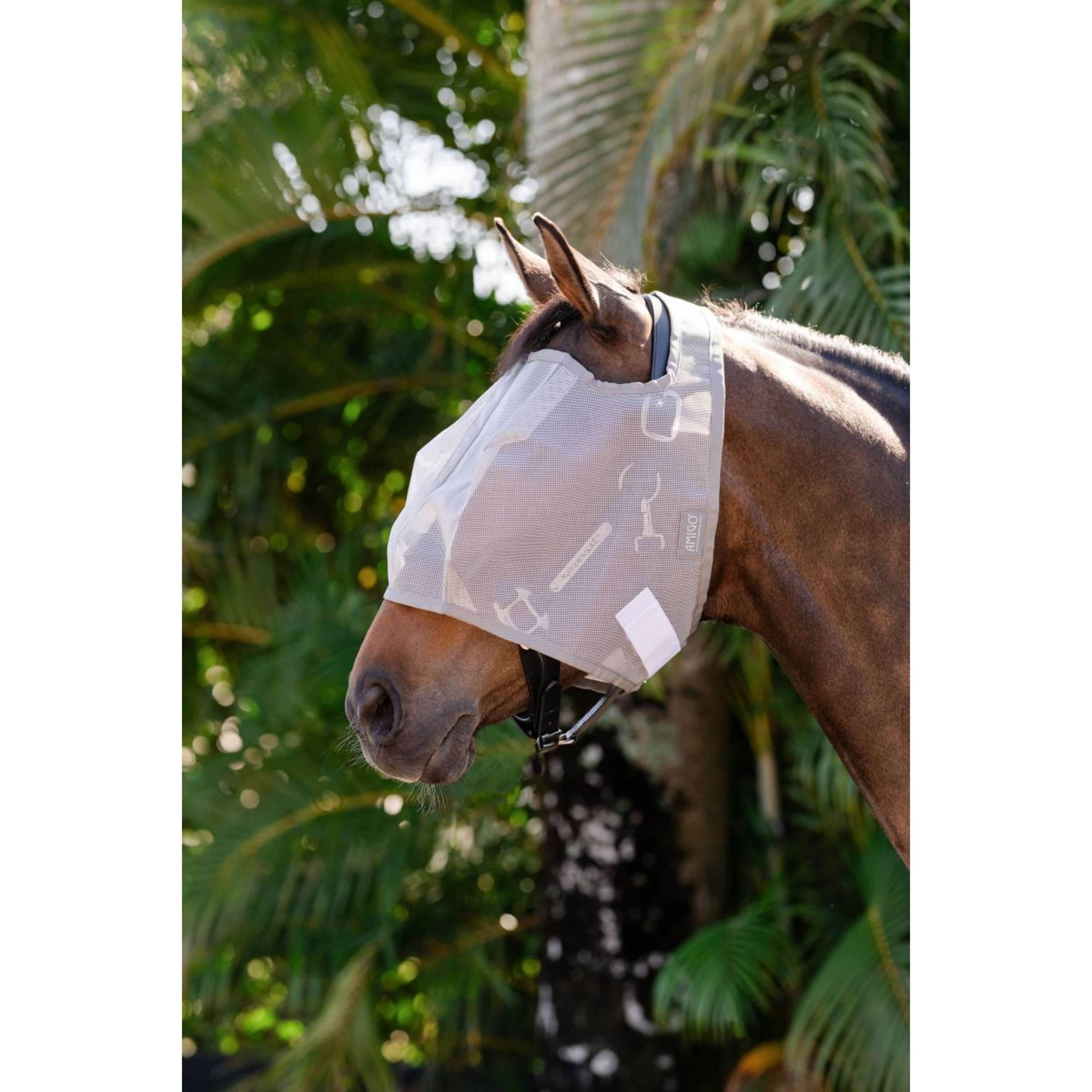 Amigo Vliegenmasker Zonder oren Silver/Titanium Grey/Silver