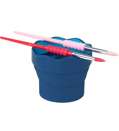 Faber-Castell Becher für Wasser/Pinsel - Click & Go - Blau