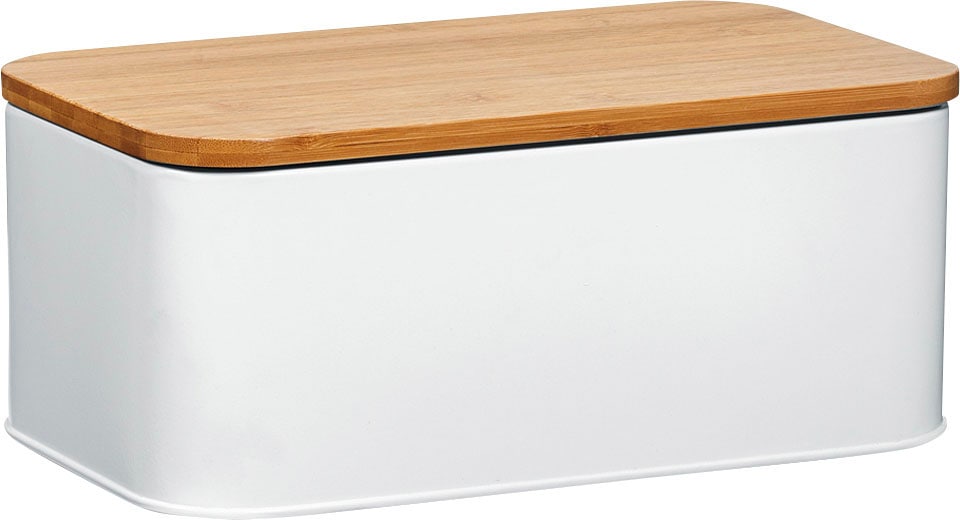Zeller Present Brotkasten 1 Stk. tlg. Länge ca. 31 cm, weiss