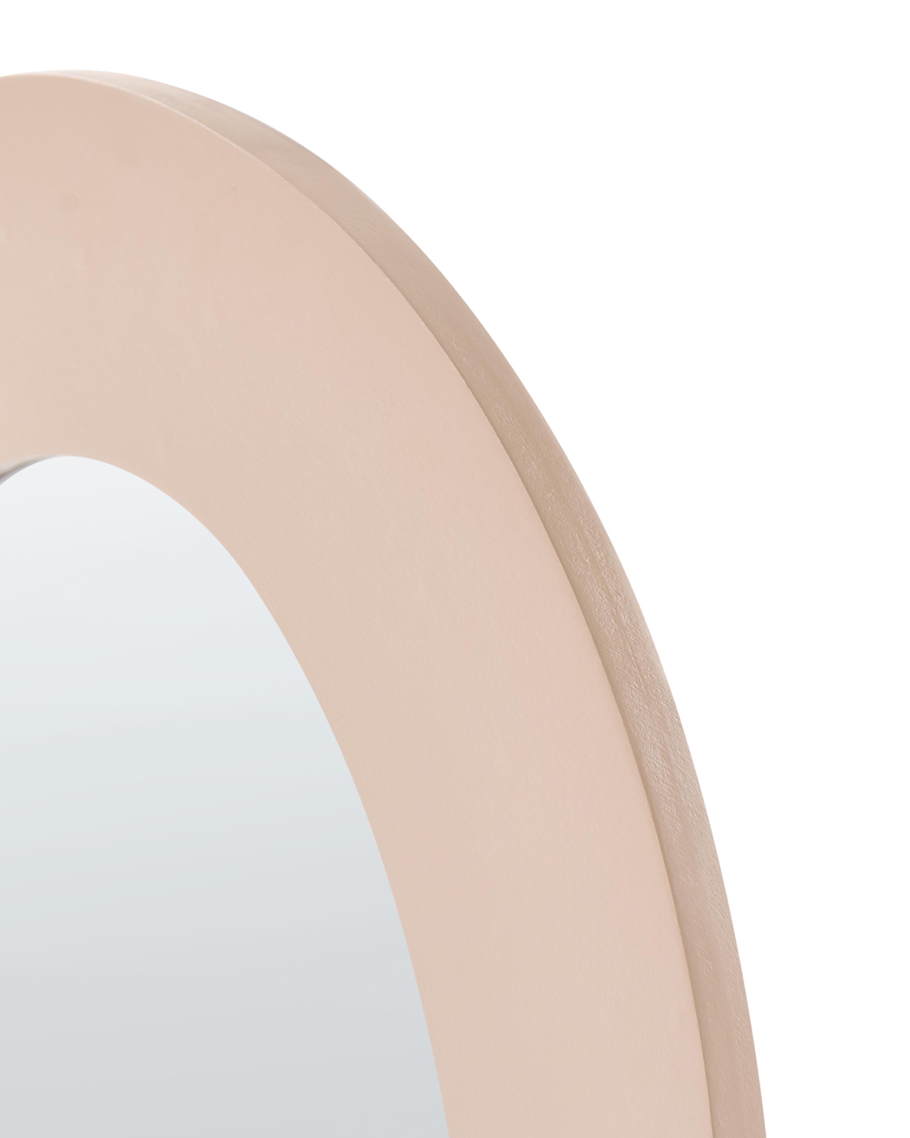 Wandspiegel ALVENA 60 cm 80 cm Beige