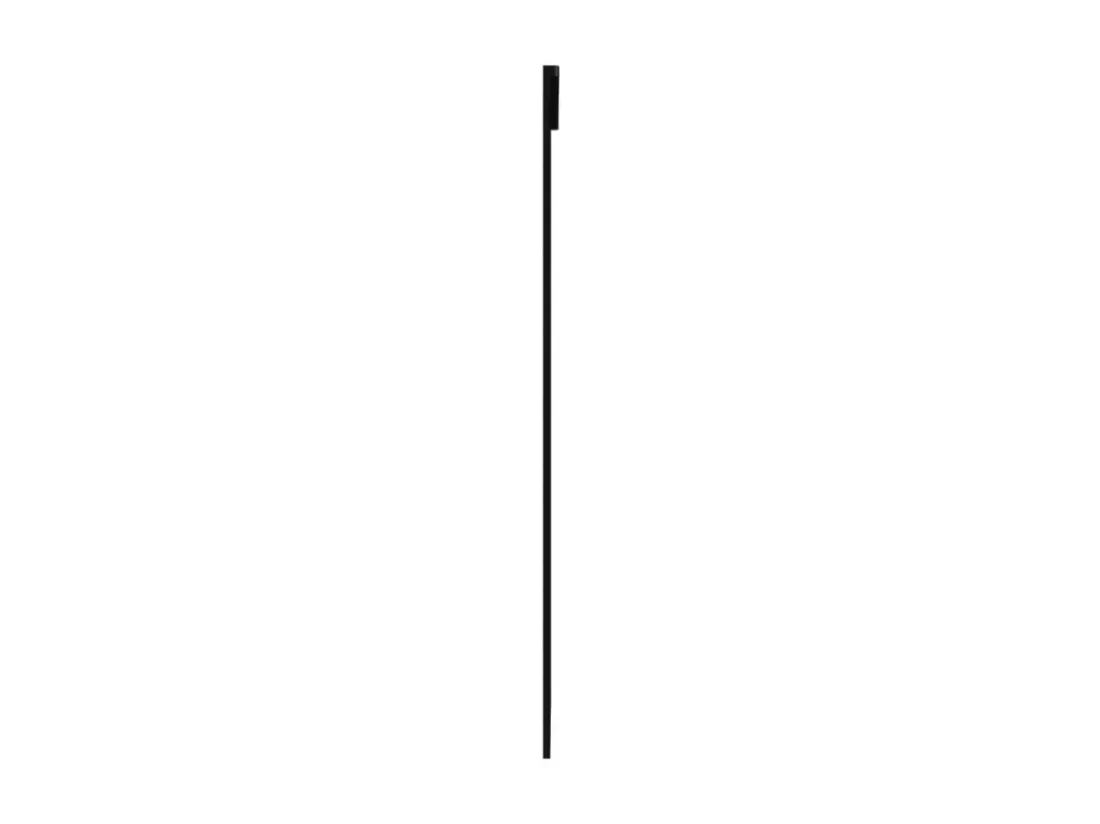Porte coulissante Verre ESG et aluminium 102x205 cm Noir