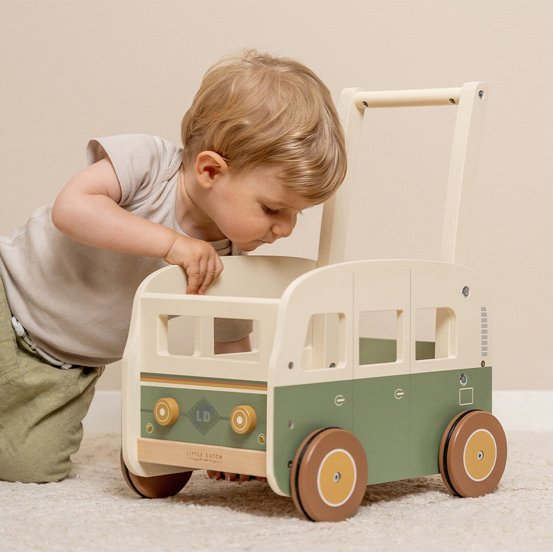 Little dutch loopwagen vintage bus