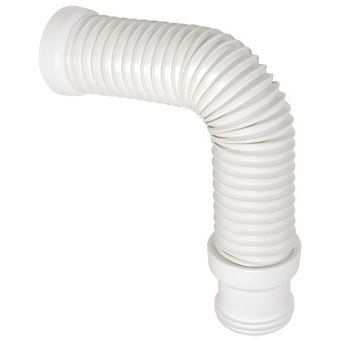Wisa flexibele afvoerslang 110mm 300-650mm wit