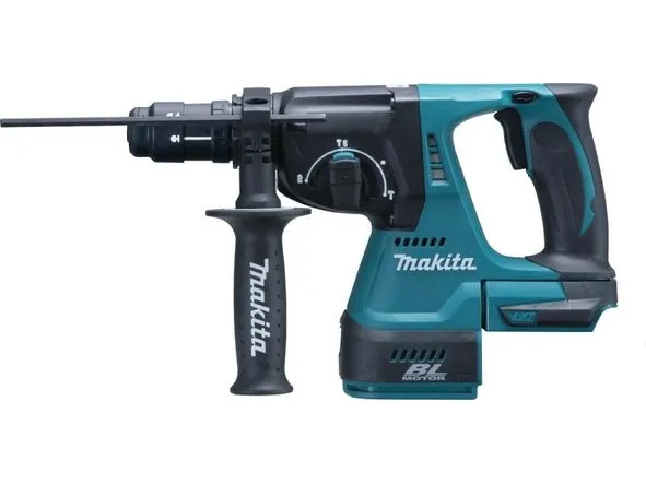 Makita DHR243Z - Roterende hammer - ledningfri - 3 tilstande - SDS-plus - 2 Joule - intet batteri - SOLO