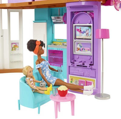 Barbie Malibu Feriehus med Møbler & Tilbehør