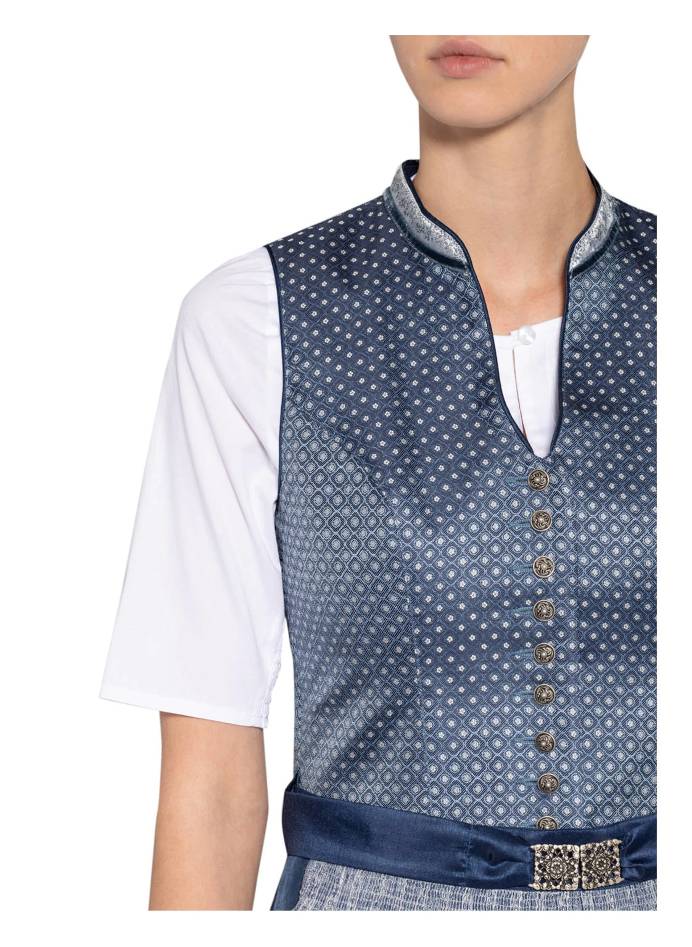 BERWIN & WOLFF Dirndlbluse mit Spitzenbesatz