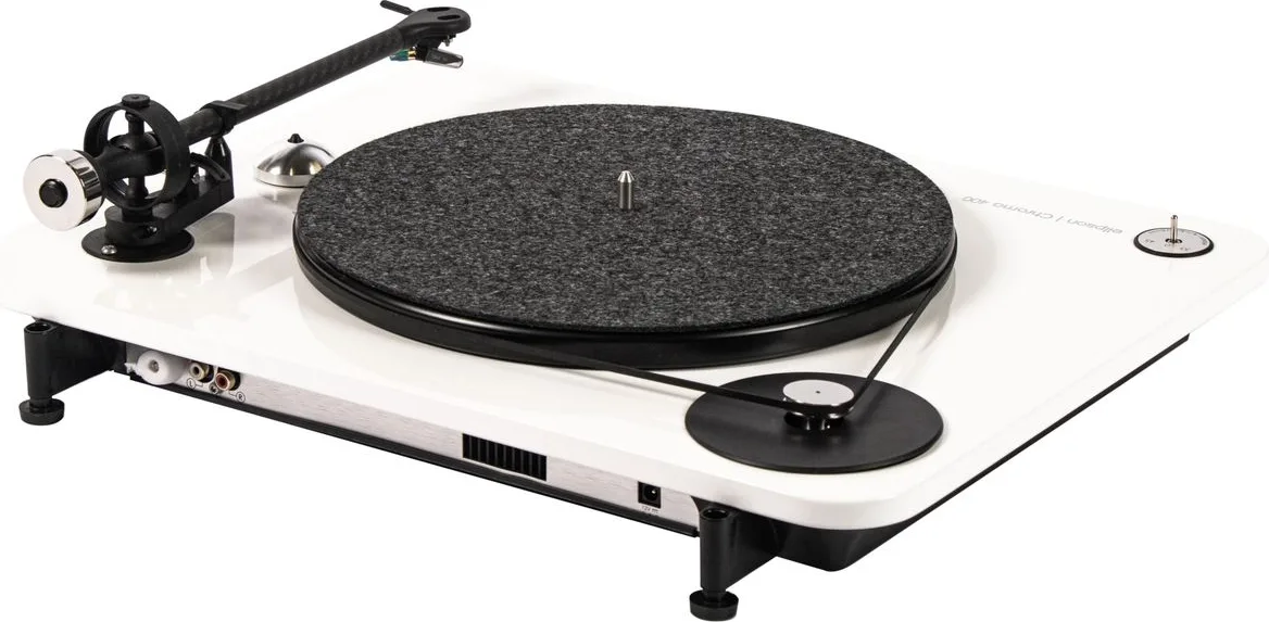 Elipson Chroma 400 Blanc laqué Platines vinyle hi-fi
