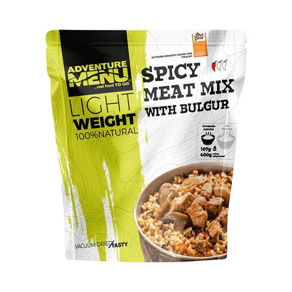 Adventure Menu -  Lightweight Pikanter Fleischmix mit Bulgur