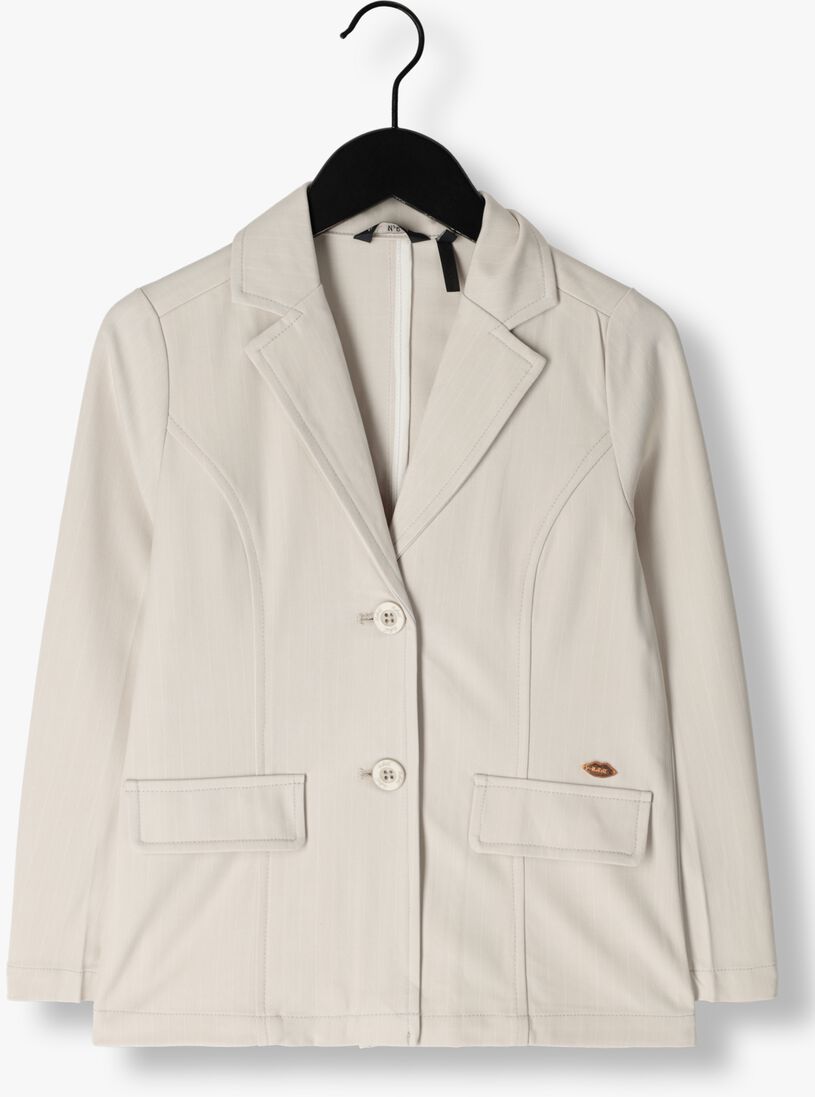 NOBELL grijze nobell blazer belia girls pinstripe blazer silver grey