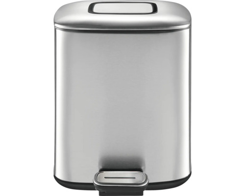 EKO Regent 6L roestvrijstalen matte pedaalemmer