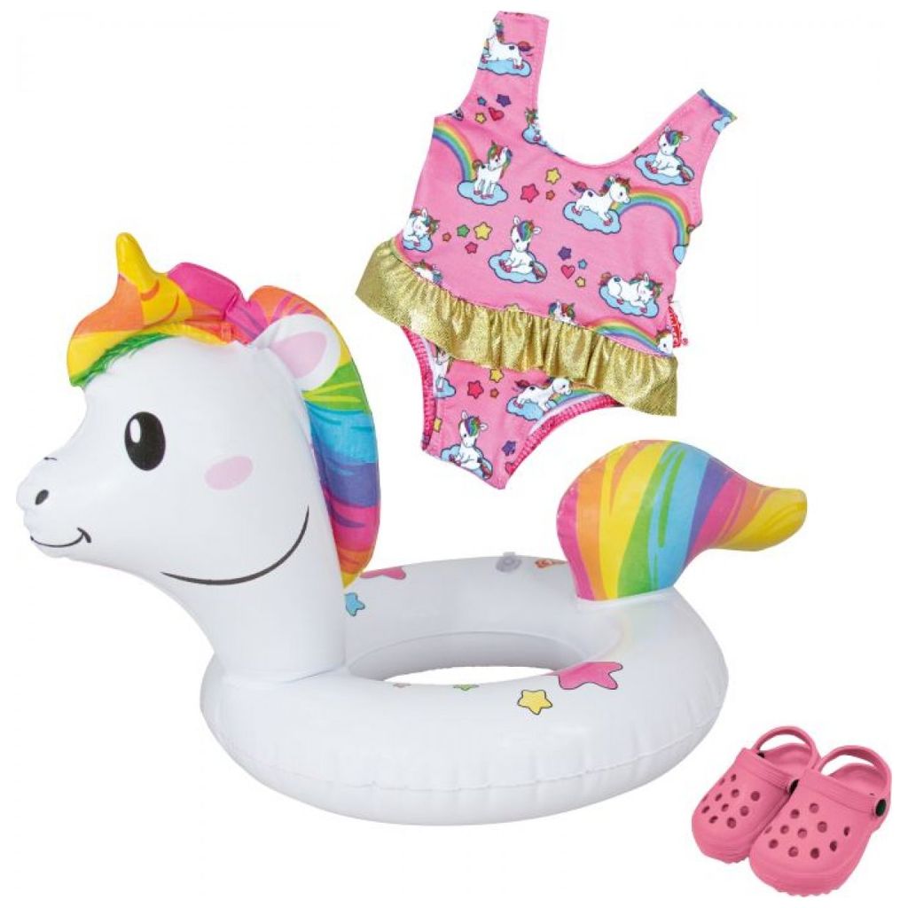 VedesHeless Puppen Schwimmset Einhorn Henri