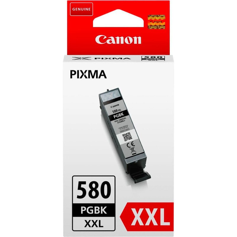 Cartouche Canon PGI 580 très haute capacité noire pour imprimante jet d'encre