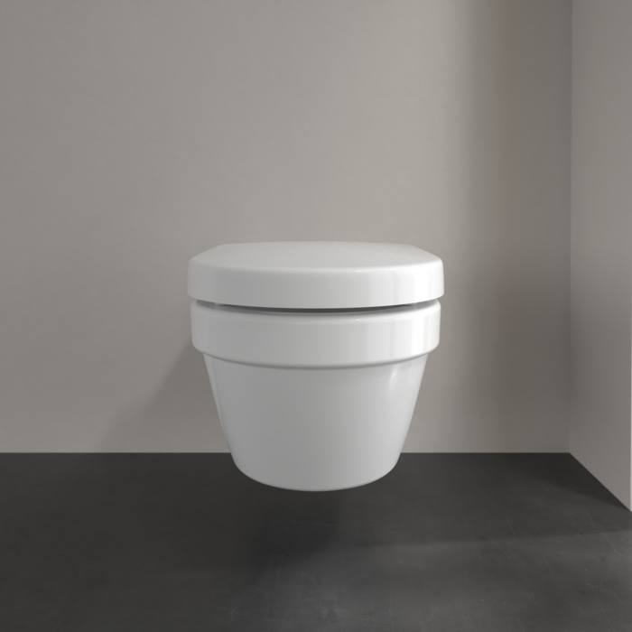 Villeroy & Boch ViCare randloos toilet extra lang met design handgrepen wit glans