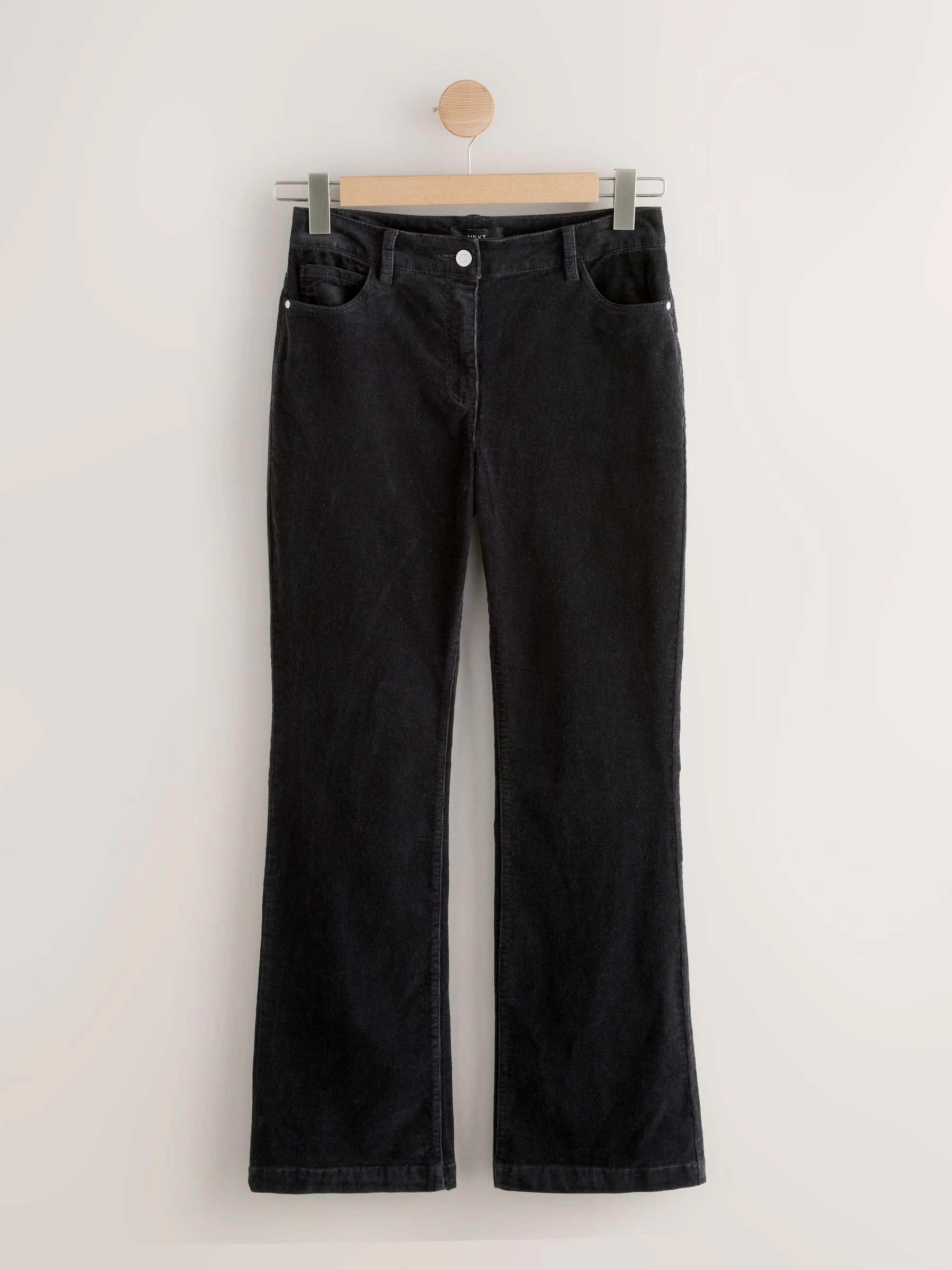 Zwart - Corduroy boot cut broek