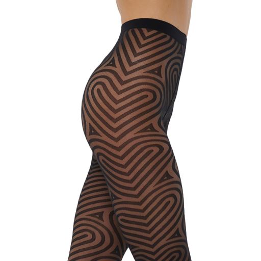 Wolford Heart Tights, Sort, XS