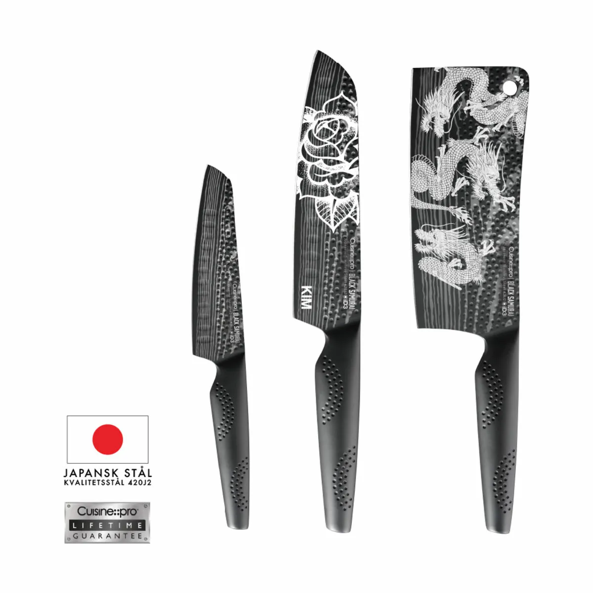 THE CUSTOM CHEF™ Laserprint til knive fra THE CUSTOM CHEF™