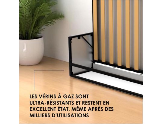 WALLBEDKING - Lit escamotable murphy - 200cm x 160cm - horizontal - studio