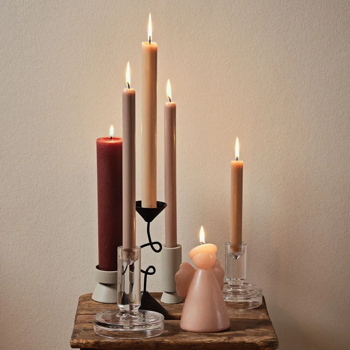 Broste Copenhagen - Anker Kerzenständer, Ø 10 cm, schwarz