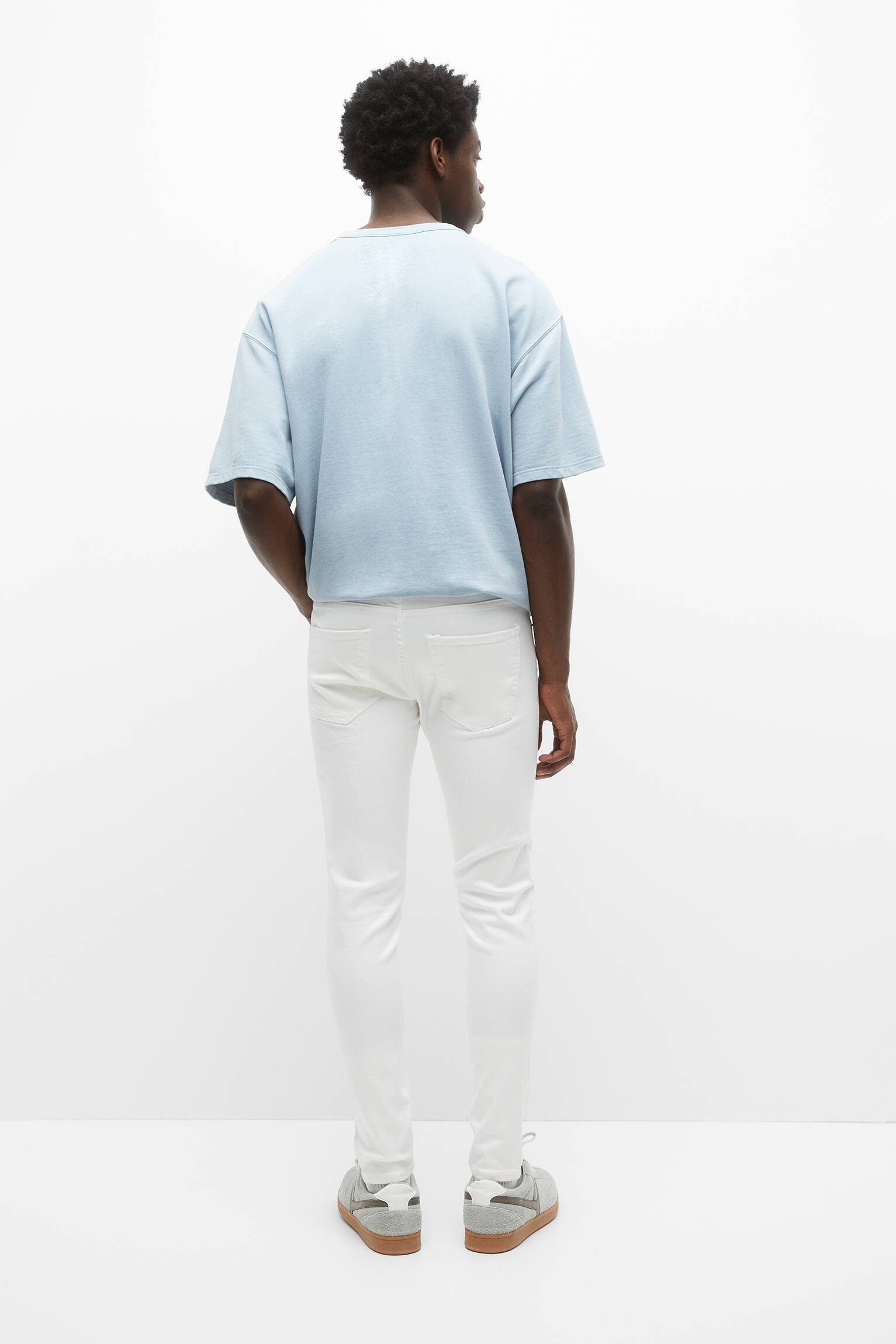 CALÇA JEANS SKINNY BÁSICA - BRANCA