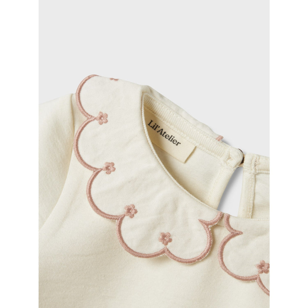 Køb Lil'Atelier Coconut Milk Misty Rose Nmffundo Ss Slim Top Lil