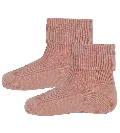 Minymo Strømper - 2-pak - AntiskRød - Rose Cloud