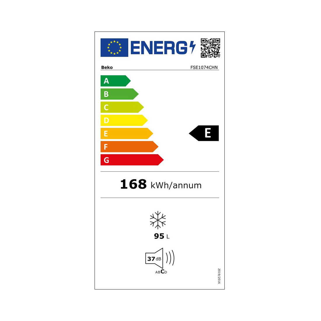 beko FSE1074CHN Gefrierschrank 90 Liter