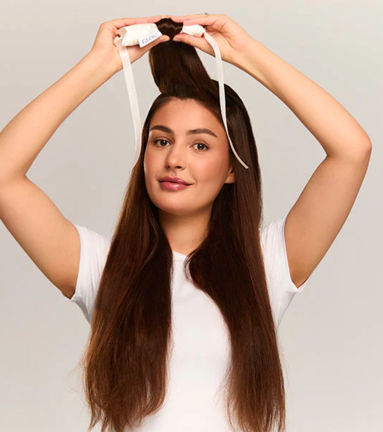 GLOV - Rolos de ondulação de cabelo sem calor Ribbon Rollers - Branco