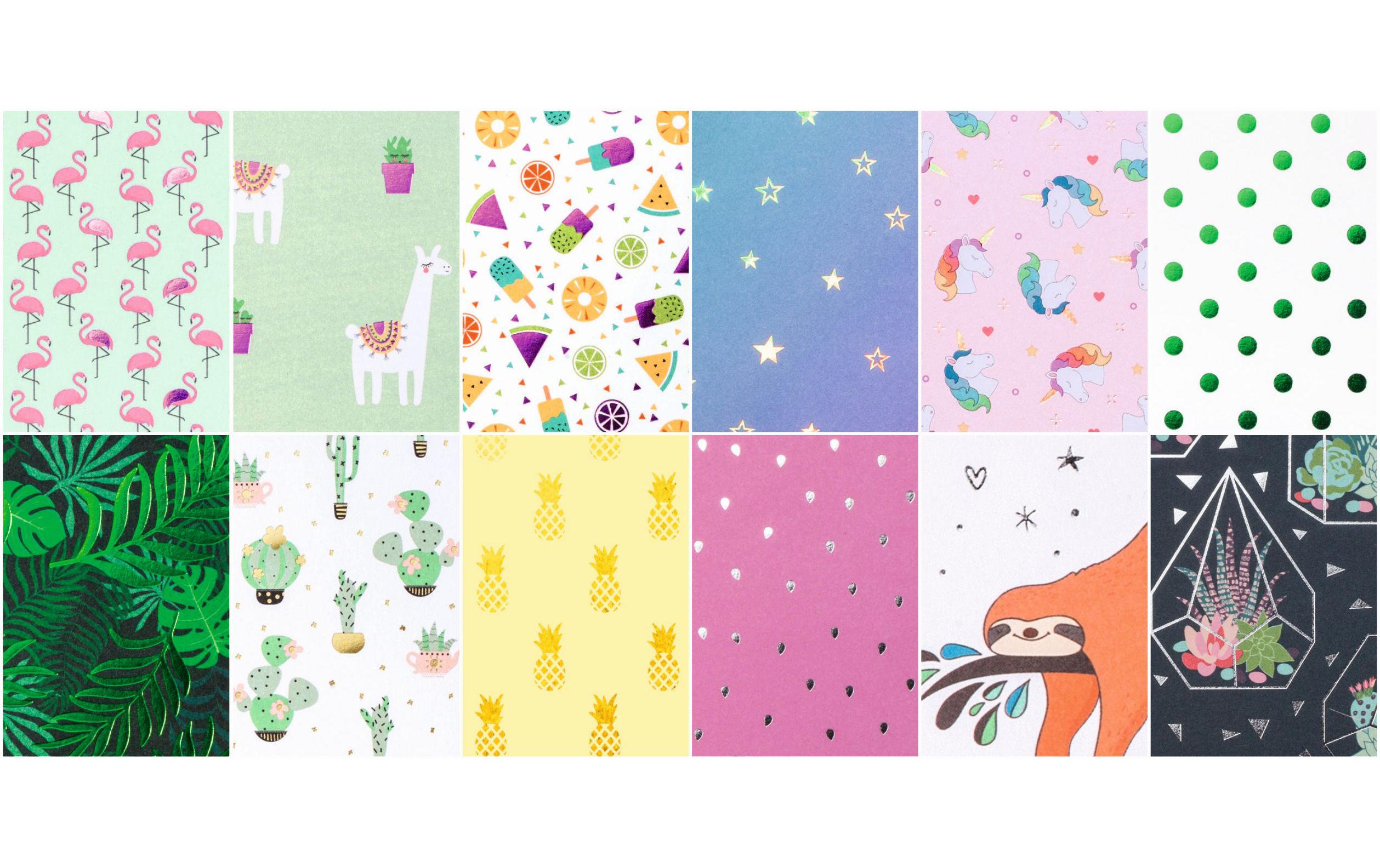 Designpapier Hot foil II Farbig sortiertDesignpapier Hot foil II A4