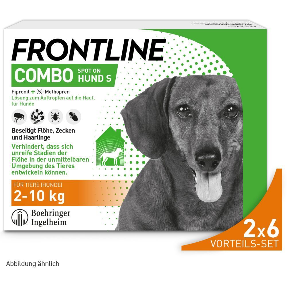 FRONTLINE COMBO® Spot on gegen Flöhe und Zecken Hund S 2-10kg