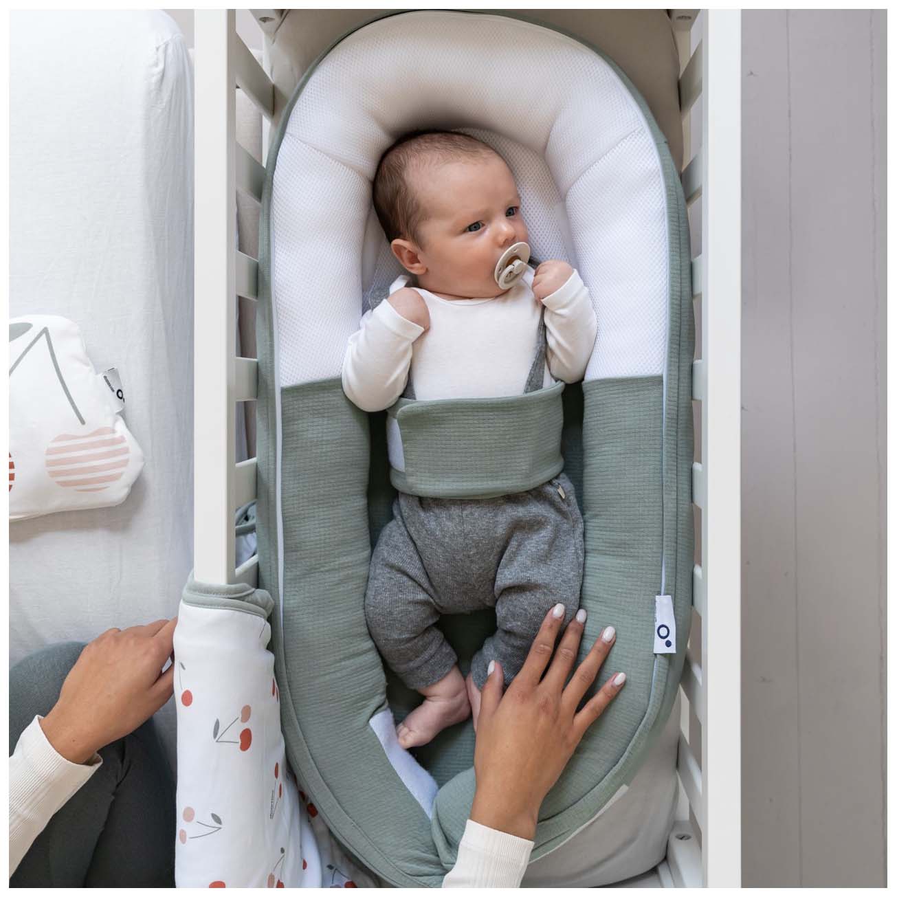 Doomoo cocoon babynestje groen - babynestjes - Prénatal