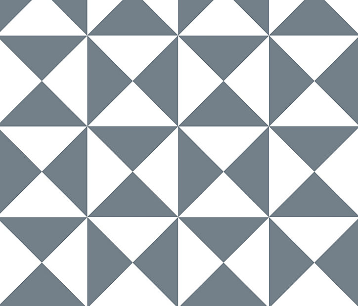 Lot de 6 carreaux adhesifs Draeger la carterie triangle noir L.15 x l.15 cm