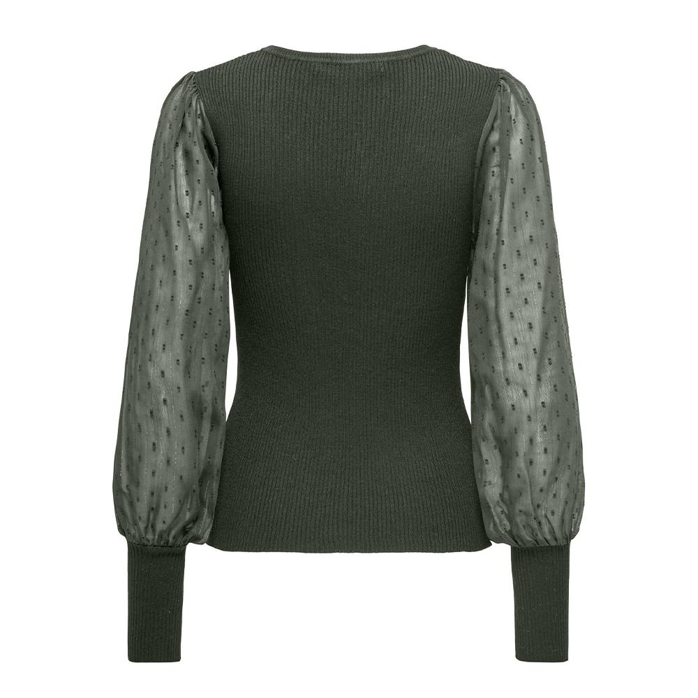 Only T-Shirt Manches Longues Vert Femme Only Jasmine