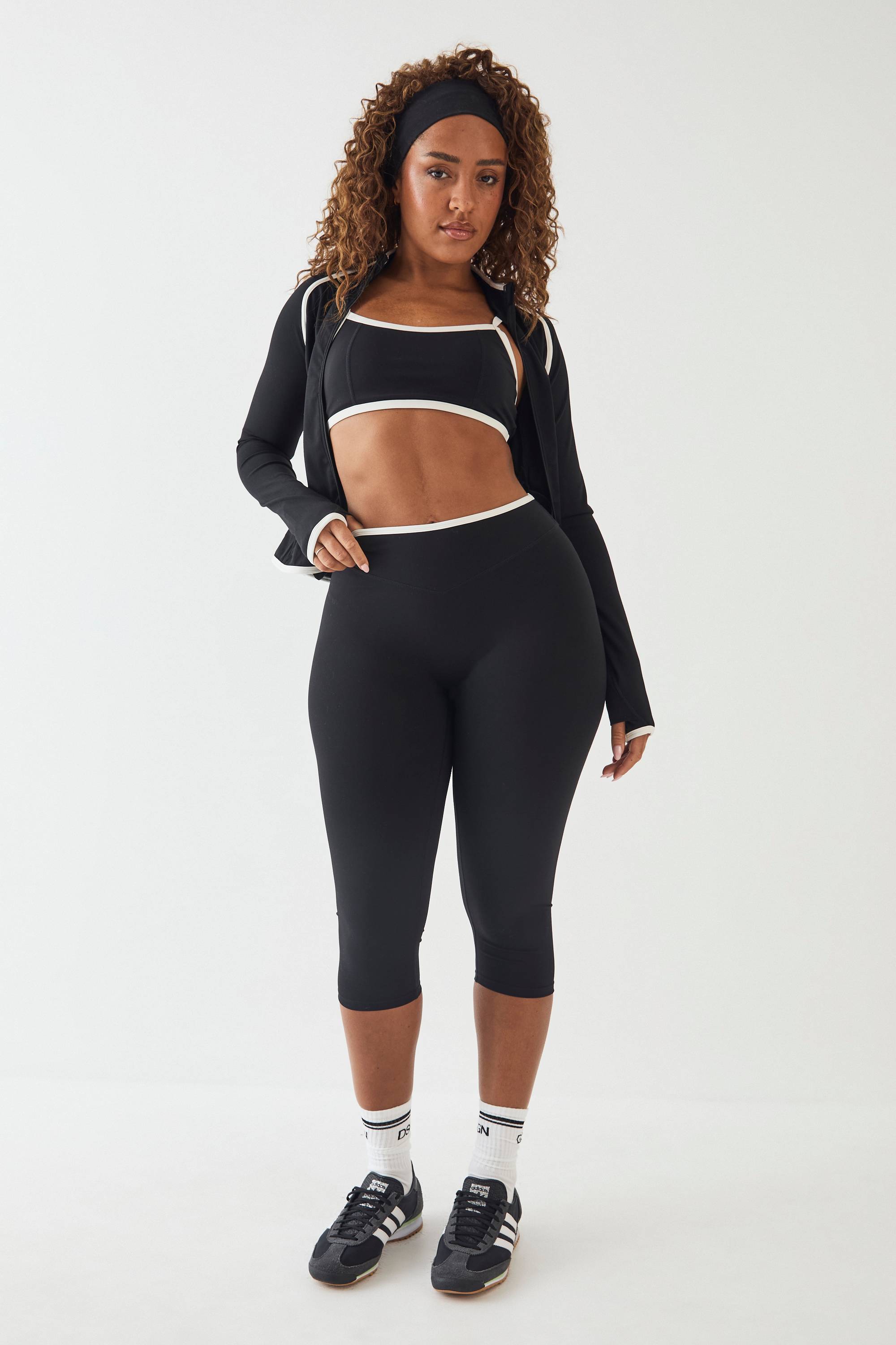 Veste De Sport Moulante À Zip Contrasté Dsgn Studio Sculpt
