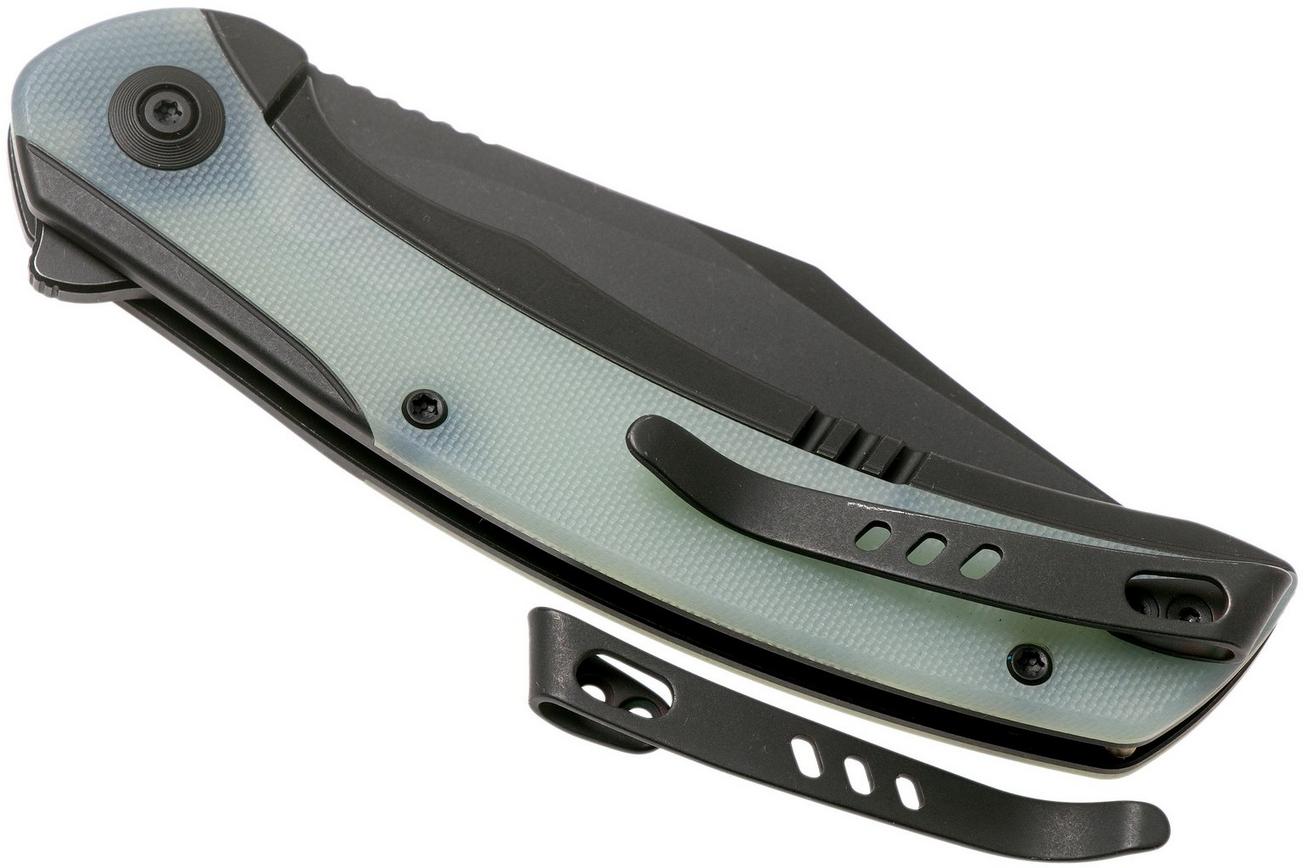 WE Knife Snick WE19022F-4 Blackwashed, Natural G10 zakmes