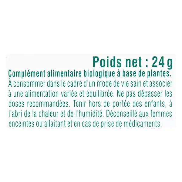 Biosens Organic Transit Activator 45 cápsulas vegetais