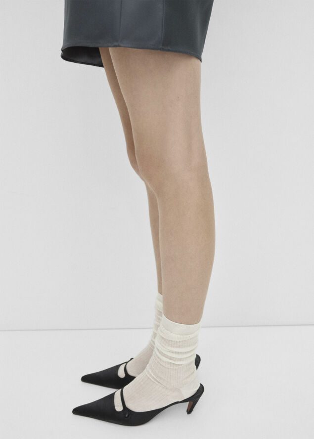 MANGO SOCKS. -- VELOS Natural white