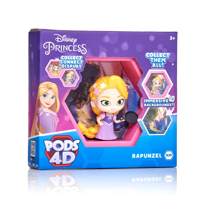 PODS 4D - Disney Princess - Sammelfigur Rapunzel - ca. 10 cm