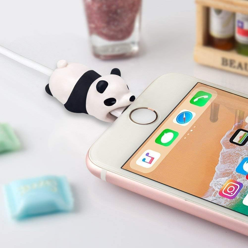 (5er Set) USB C / Lightning Kabel Bruchschutz / Halter / Kabelbeisser Tiere - Design 5