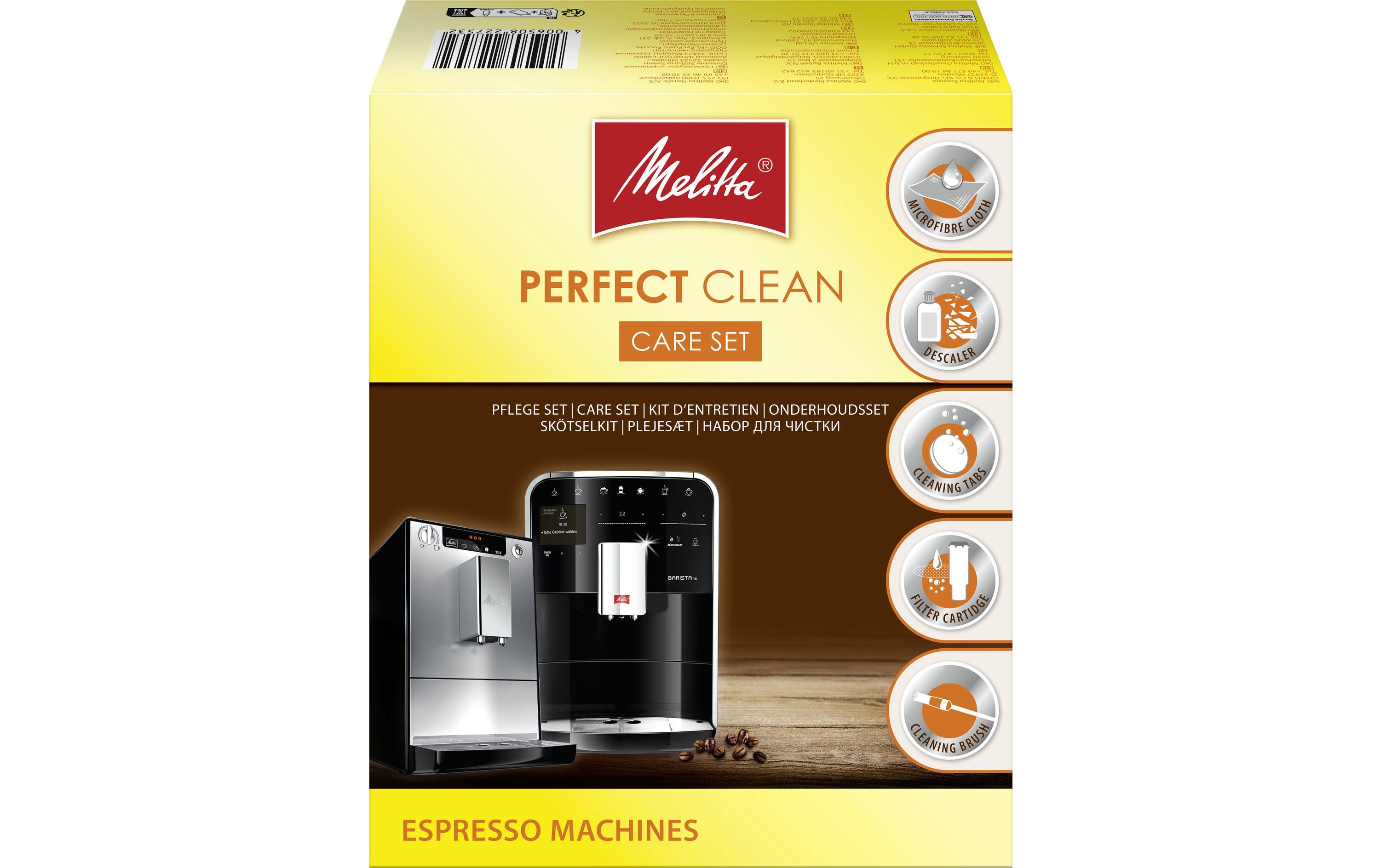 Pflege-Set Perfect Clean für KaffeemaschinenDas Rundum- Pflegeset für Ihren Kaffeevollautomaten
