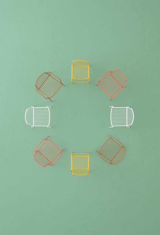 Pedrali Nolita fauteuil geel